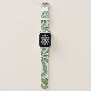 Vintage Banana Leaves: Tropical Seamless. Apple Watch Band