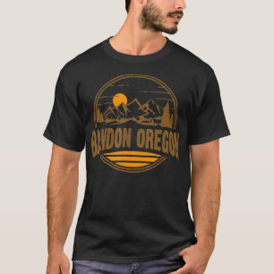Vintage Bandon Oregon Mountain Hiking Souvenir Pri T-Shirt