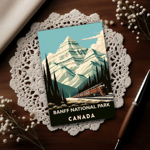 Vintage Banff National Park Canada Travel Postcard
