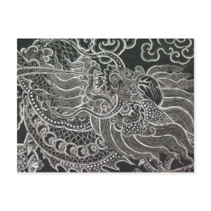 Vintage Bangkok Dragon Postcard