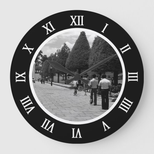 Vintage Bangkok royal palace Entrance Tourists Pos Large Clock