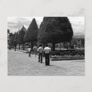 Vintage Bangkok royal palace Entrance Tourists Postcard