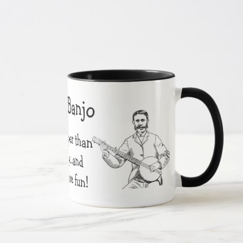 Vintage Banjo Player Mug _ I Play Banjo