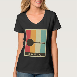 Vintage Banjo Player Music Retro 6 T-Shirt