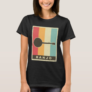 Vintage Banjo Player Music Retro 6 T-Shirt