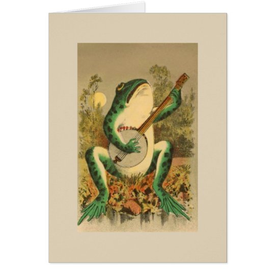 Vintage - Banjo Playing Frog, | Zazzle.com