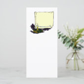 Vintage Banner and Book with Candle Template (Standing Front)