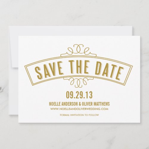 VINTAGE BANNER | SAVE THE DATE ANNOUNCEMENT