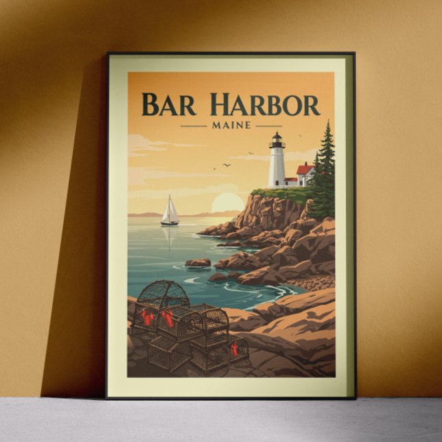 Vintage Bar Harbor Maine Poster (Creator Uploaded)