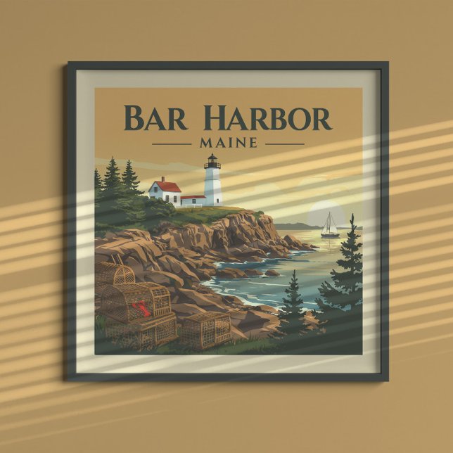 Vintage Bar Harbor Maine Poster (Creator Uploaded)