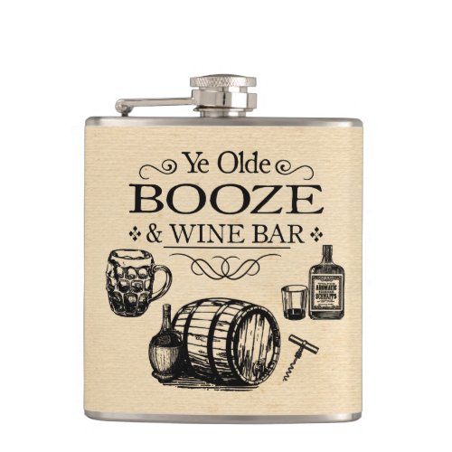 Vintage Bar Room Hip Flask