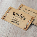 Vintage Barber Barbershop Hair Stylist Appointment<br><div class="desc">Vintage Barber Barbershop Hair Stylist Appointment Appointment Cards.</div>