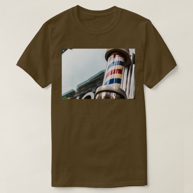 Vintage Barber Pole Classic TShirt (Design Front)