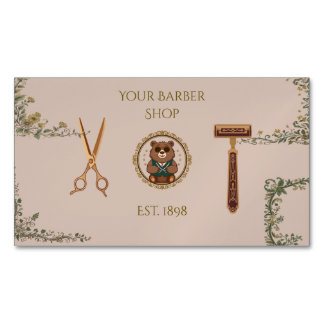 Vintage Barber Shop Business Cards