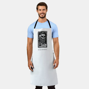 Vintage Barber Tarot Logo Monogram Apron