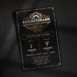 Vintage Barbershop Hair Cut Shaving Hair Stylist Flyer<br><div class="desc">Give your barbershop a touch of timeless elegance with this vintage-inspired flyer template! Featuring ornate flourishes, a classic mustache motif, and a sophisticated black and gold color scheme, this design exudes class and professionalism. Easily customize this template with your barbershop's: Name and branding. Service list and pricing. Special offers and...</div>