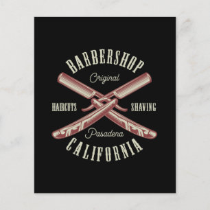 Vintage Barbershop logo  Flyer