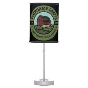 Vintage Barn ADD NAME Country Farm Crops Farmer Table Lamp