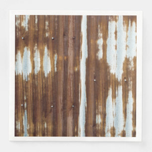 Vintage Barn Corrugated Tin Paper Dinner Napkins