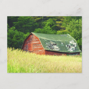 Vintage Barn in the Adirondacks, N. Y. Postcard