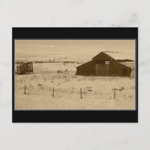 Vintage Barn outside Weiser Idaho Postcard