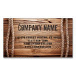 Vintage Barn Wood Cowboy Western Country Magnetic Business Card at Zazzle