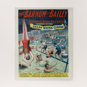 Vintage Barnum & Bailey Circus Poster Jigsaw Puzzle