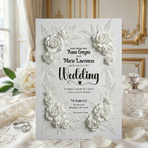 Vintage Baroque Architectural Garden Invitation