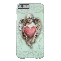 Vintage Baroque Cherub with Heart Barely There iPhone 6 Case