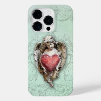 Vintage Baroque Cherub With Heart Case-mate Iphone 14 Pro Case by DP_Holidays at Zazzle