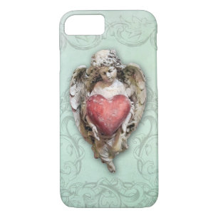 Vintage Baroque Cherub with Heart iPhone 8/7 Case