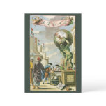 Vintage Baroque Era Atlas Frontispiece World Globe Invitation