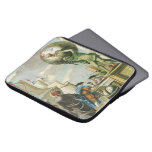Vintage Baroque Era Atlas Frontispiece World Globe Laptop Sleeve