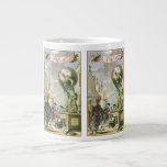 Vintage Baroque Era Atlas Frontispiece World Globe Large Coffee Mug