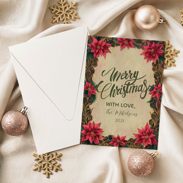 Vintage Baroque Noel Holiday Card (Creator Uploaded)