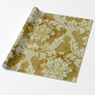 Vintage baroque ornament seamless pattern wrapping paper