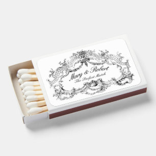 Vintage Baroque Rococo Floral Foliage Altar Border Matchboxes