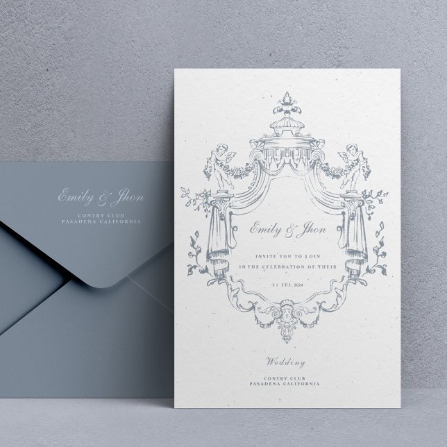 Vintage Baroque Wedding Invitation (Creator Uploaded)