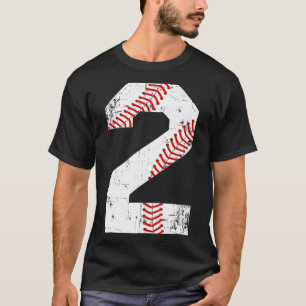 Vintage Baseball 2 Jersey Number Premium T-Shirt