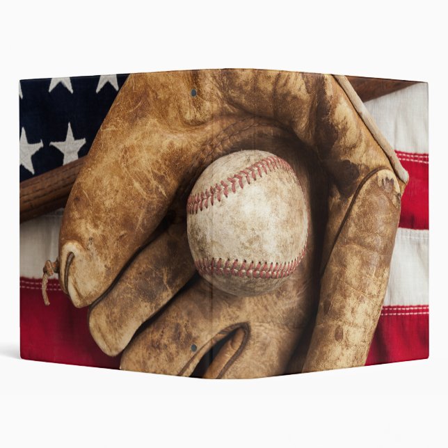 Vintage Baseball 3 Ring Binder (Background)