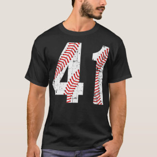 Vintage Baseball 41 Jersey Number T-Shirt