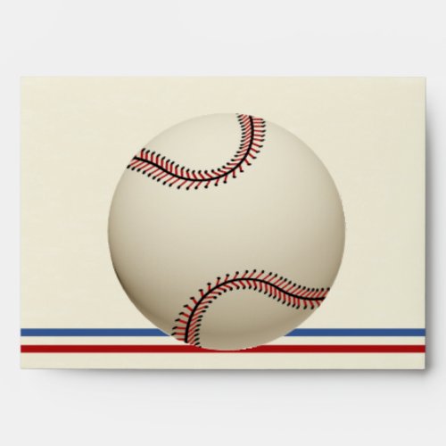 Vintage Baseball 5 x 7 Envelope