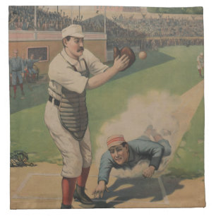 Vintage Baseball American MoJo Napkin
