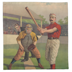 Vintage Baseball American MoJo Napkin