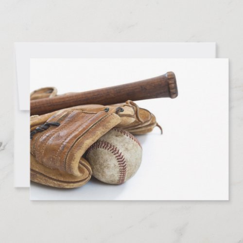 Vintage Baseball and Bat