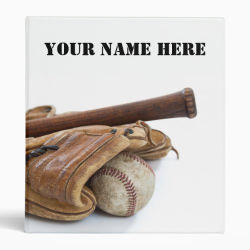 Vintage Baseball and Bat Binder