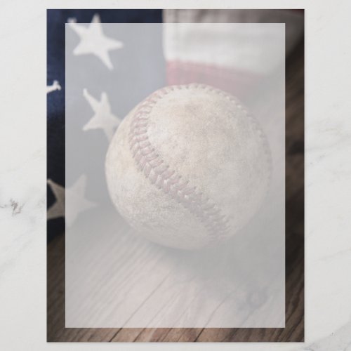 VIntage Baseball and Flag Flyer