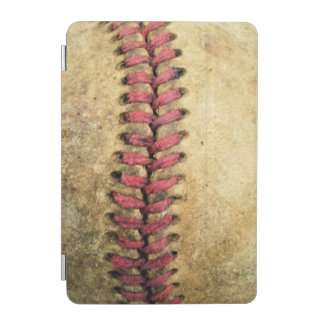 Vintage Baseball Art - Aged Leather & Red Stitch iPad Mini Cover