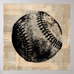 Vintage Baseball Poster, 1800s Poster for Sale by vintage wall art