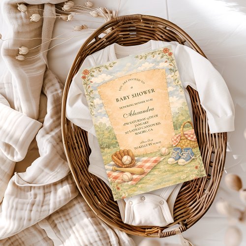 Vintage Baseball Baby Shower